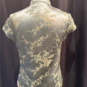 Vintage Floral Asian Inspired Women's Top